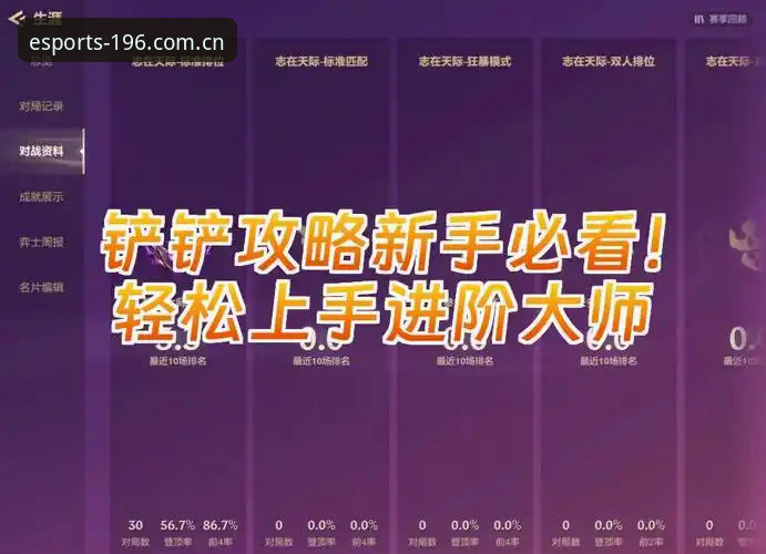 新手必看！资深玩家分享实时比赛数据教程使用心得